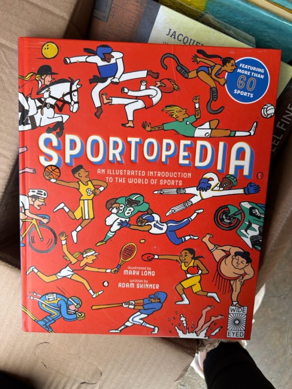 Sportopedia Illustrated Sports Book - Bright Red Cover